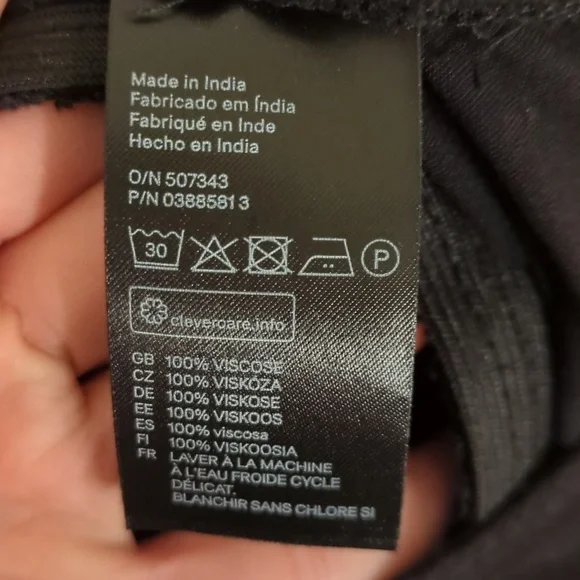 H&M Black jumpsuit pants romper large size 12 - Picture 6 of 7